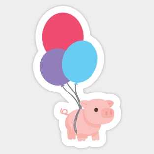 Flying Pig Sticker